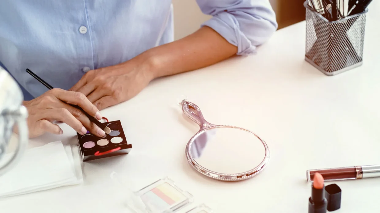 cosmetic products symbolizing EU and UK cosmetic classification and regulatory compliance