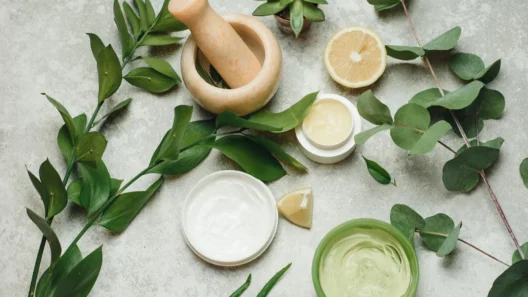 Natural herbs and plants used in organic cosmetics product requiring EU CPSR compliance assessment